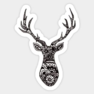 Mandala Stag Silhouette Sticker